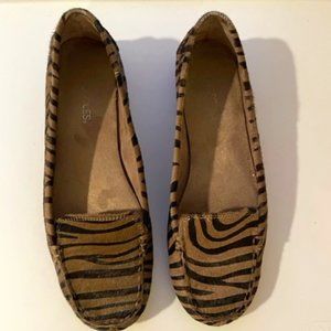 Areosoles Nu Day  Loafer, Zebra Black Mink
